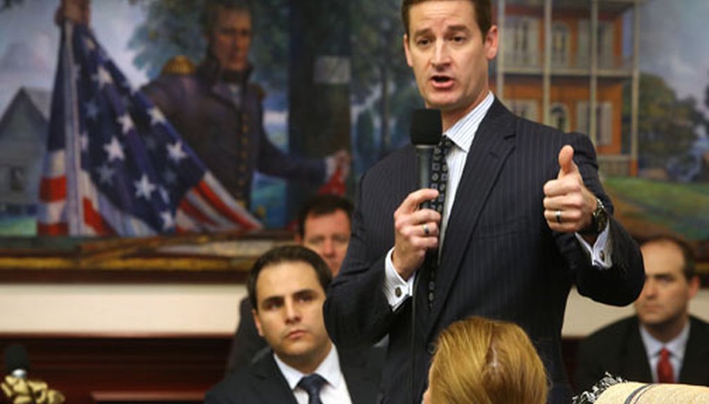 Rep. Greg Steube, R-Sarasota, has introduced a bill that would allow concealed carry permitholders to bring guns on college and university campuses. (Tampa Bay Times file photo)