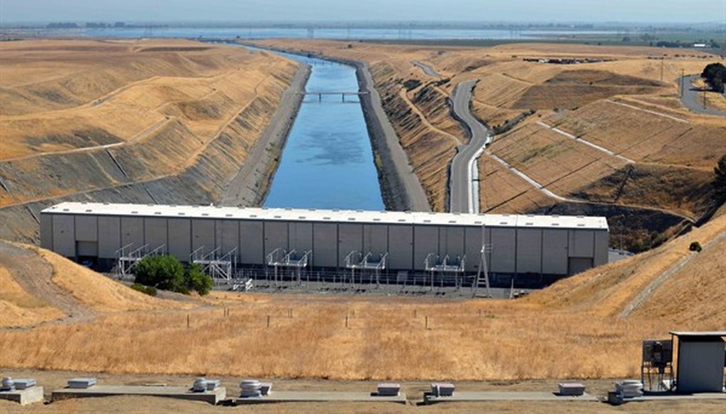 The Harvey O. Banks Pumping Plant near Tracy, CA is the starting point for the California Aqueduct, which sends water to Southern California. Photo by Curtis Haynes