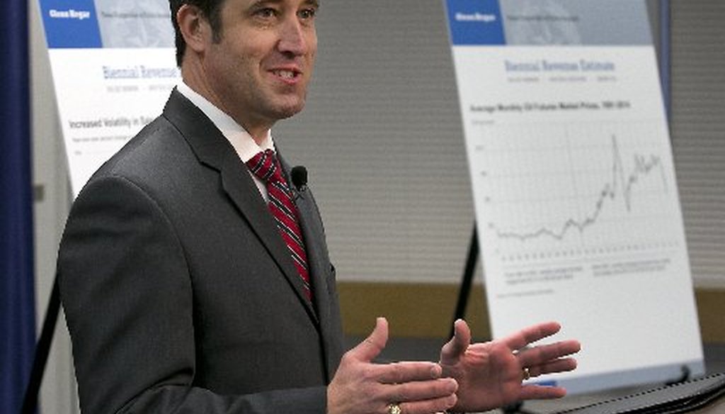 Glenn Hegar, the Texas state comptroller, has been saying 650 people a day move to Texas. That's an accurate, and conservative, estimate, we found (photo by Ralph Barrera, Austin American-Statesman).