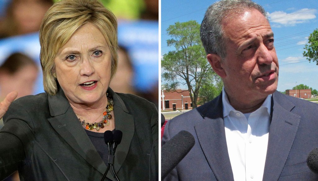 Republicans have been trying to tie Democrat Russ Feingold, in his bid to regain a Wisconsin U.S. Senate seat, to Democratic presidential nominee Hillary Clinton. 