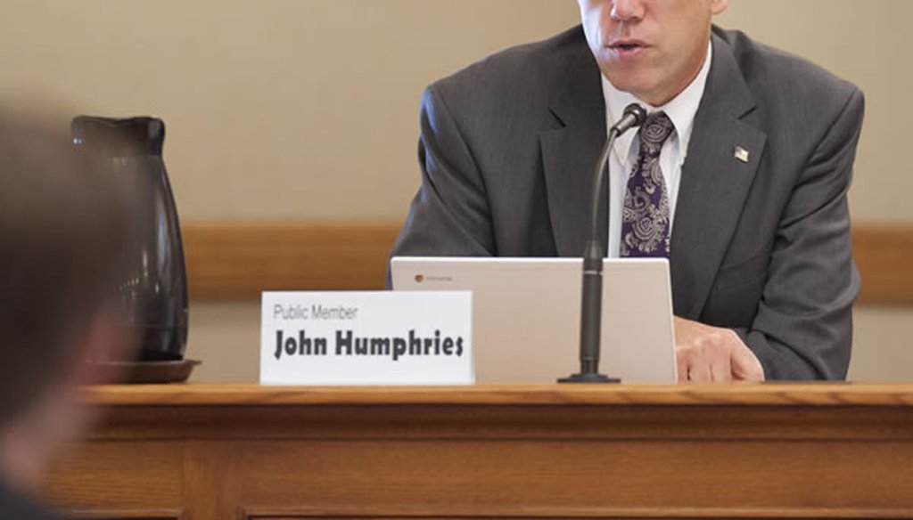 John Humphries, candidate for State Superintendent of Public Instruction. Campaign website photo