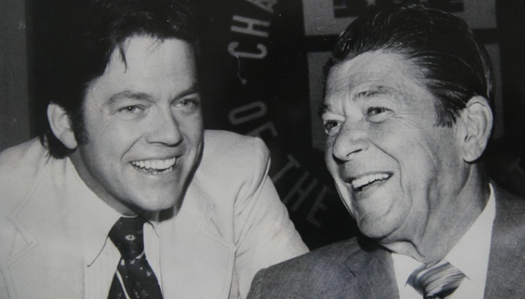 Arthur Laffer, left, is considered the father of supply-side economics. Here he is pictured with President Ronald Reagan. (Laffer Center)