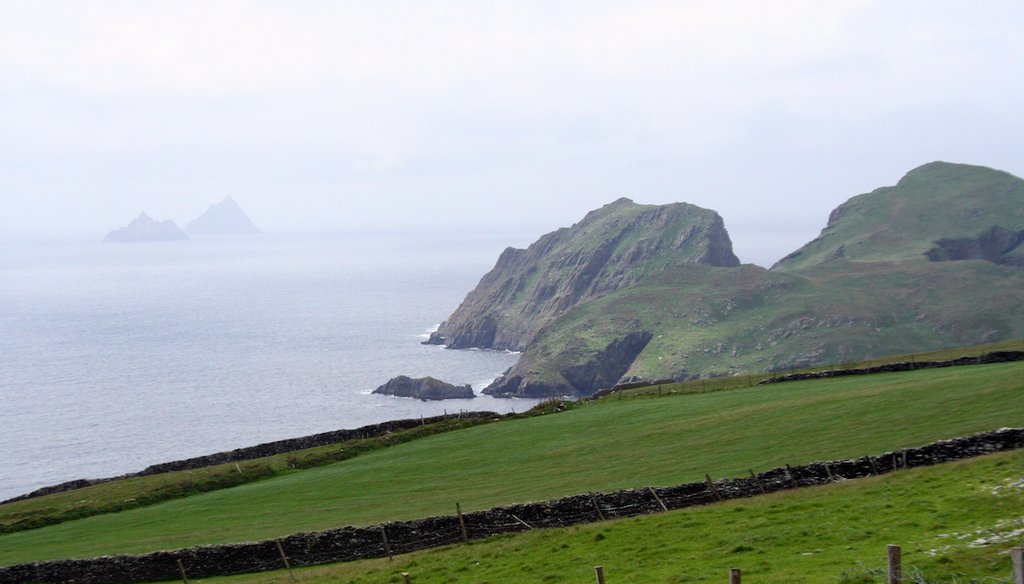 This 2012 file photo shows a view of the Skellig Islands off the coast of the Iveragh Peninsula in County Kerry, Ireland. (AP)