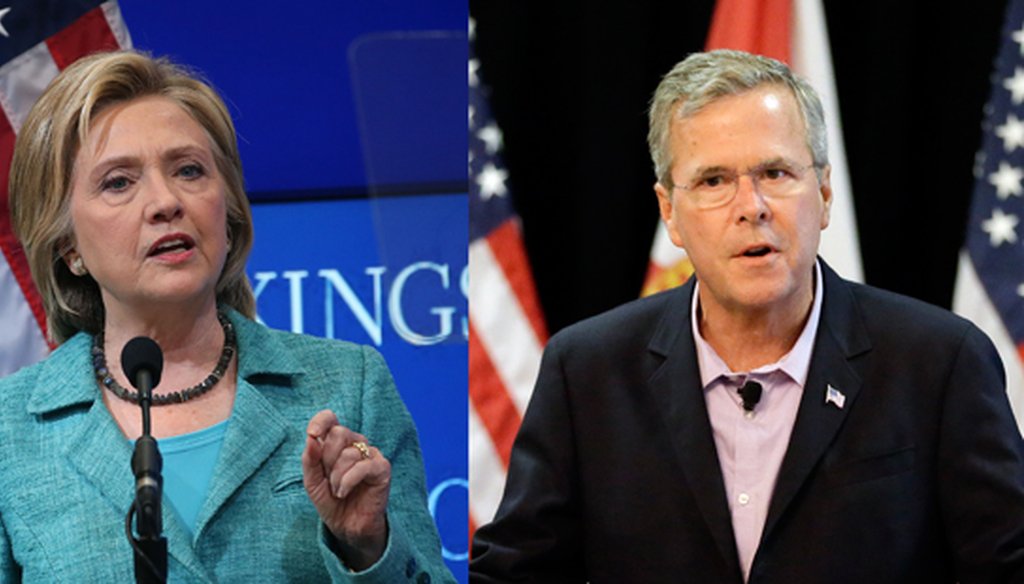 Hillary Clinton and Jeb Bush are already attacking each other like presumptive nominees, and Florida is one of the main battlegrounds. (Getty Images, AP)