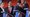 Republican presidential candidates N.J. Gov. Chris Christie, Florida Sen. Marco Rubio, Ben Carson and former Gov. Jeb Bush visit during a break at the first GOP debate in Cleveland on Aug. 6, 2015. (Getty Images)