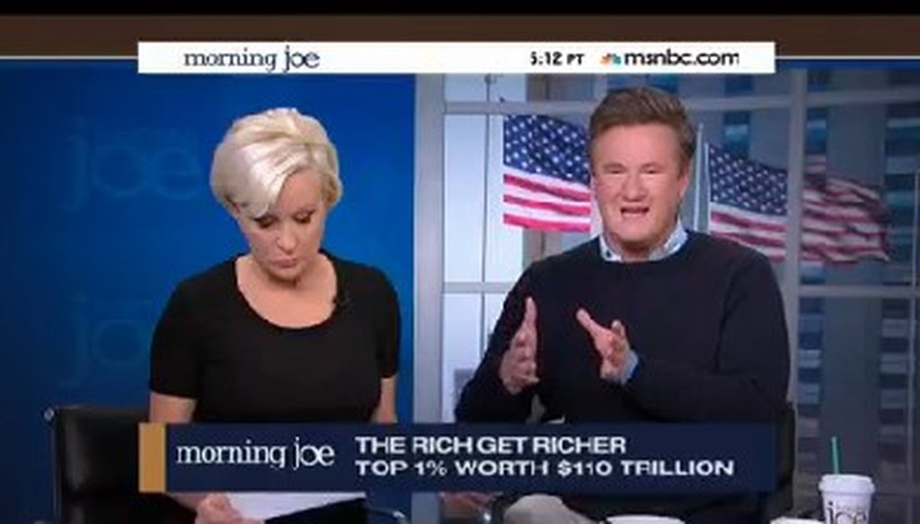 MSNBC host Joe Scarborough called income inequality "the issue of our time" recently.