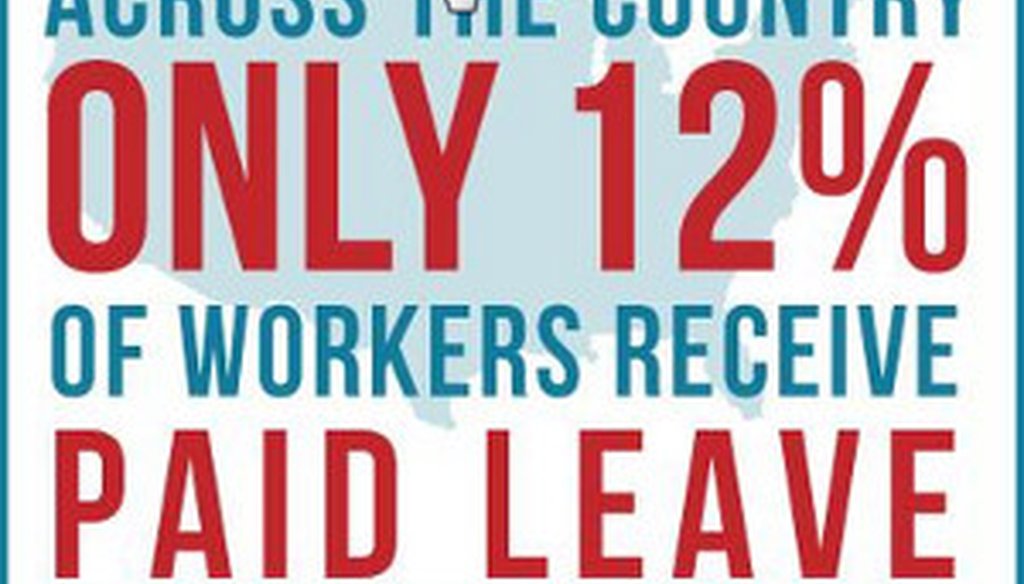 Moms Rising, a group that supports paid parental leave, tweeted this image to its followers.