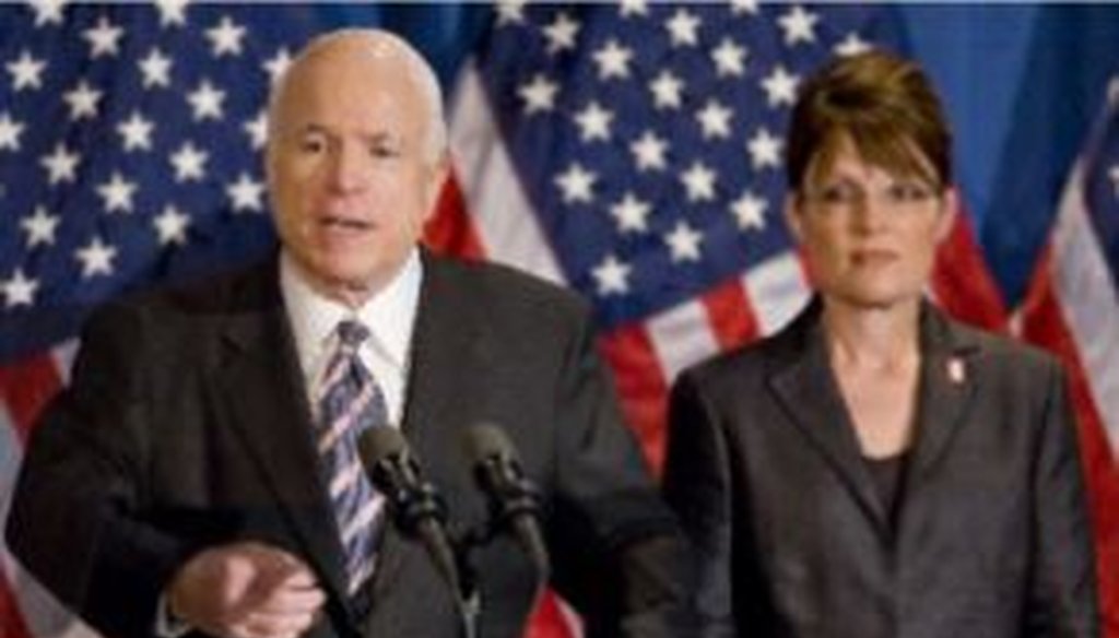 John McCain selected Sarah Palin as his running mate in 2008