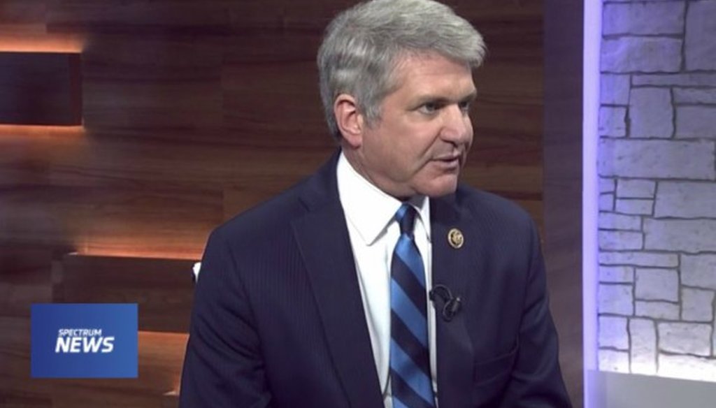 U.S. Rep. Michael McCaul, R-Texas, said 1 in 100 people are sociopaths in an interview with Karina Kling of the Capital Tonight program on Spectrum News in Austin (screen grab, March 2018).