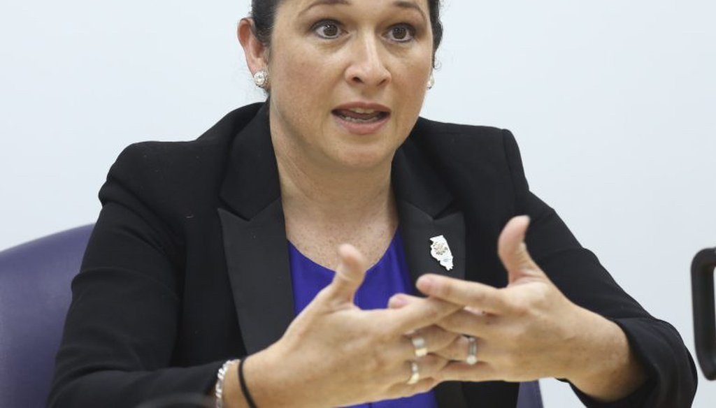 Illinois Comptroller Susana Mendoza. (Rich Hein / Sun-Times)