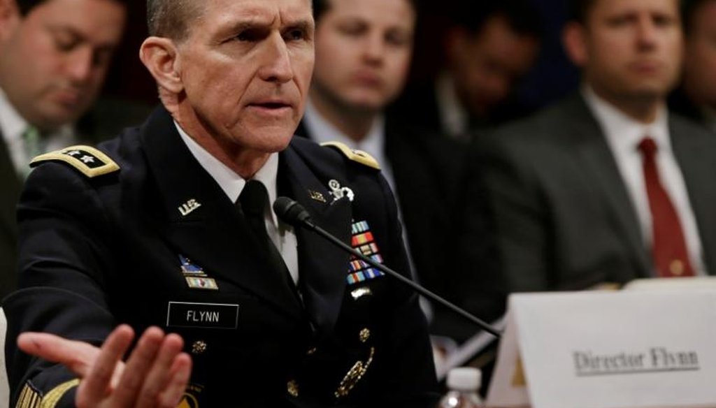 Retired Lt. Gen. Michael Flynn has been chosen by Donald Trump to be his national security adviser. He was pictured here in 2014 while testifying before a House committee. (Reuters)