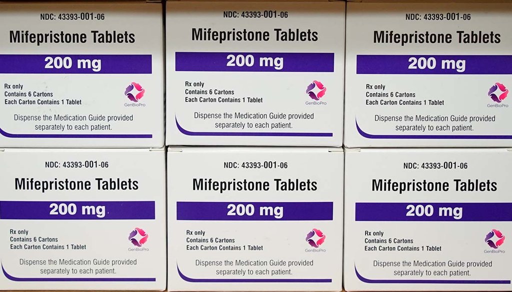 Boxes of the abortion drug mifepristone sit on a shelf March 16, 2022, at the West Alabama Women's Center in Tuscaloosa, Ala. (AP)