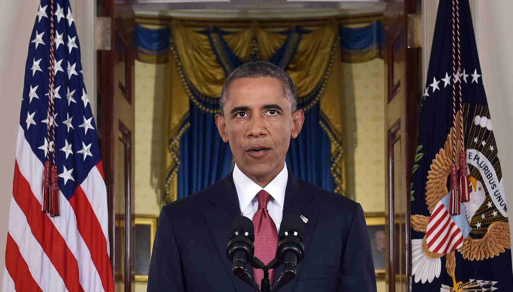 President Barack Obama addressed the nation on Sept. 10, 2014. (AP Photo)