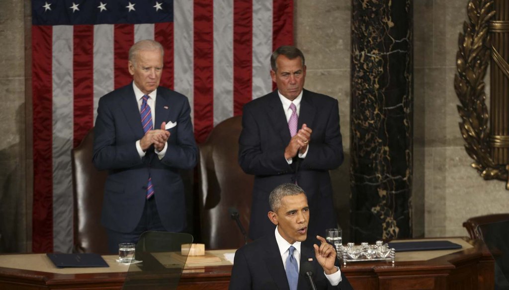 President Barack Obama delivers his sixth State of the Union address Jan. 20, 2015 (Photo credit: New York Times)