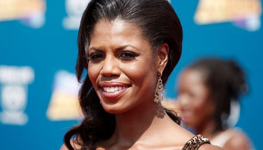 Omarosa Manigault-Stallworth arrives at the the BET awards on Tuesday June 24, 2008 in Los Angeles. (AP Photo/Matt Sayles)