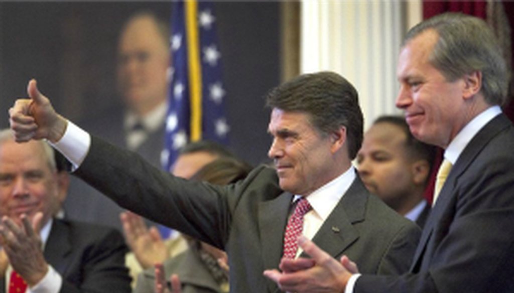 Rick Perry and David Dewhurst, band leaders, 2011, though not past 2014.