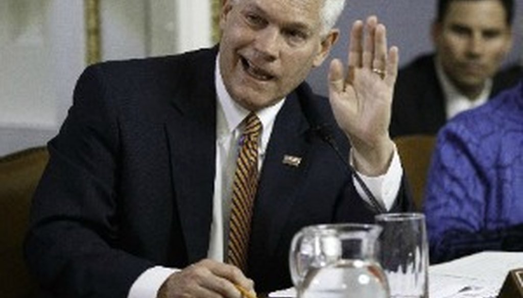 Texan Pete Sessions, shown here in May 2014, looks like the sole Texan possibly bidding for House majority leader. He's already earned a Truth-O-Meter report card (Associated Press photo).