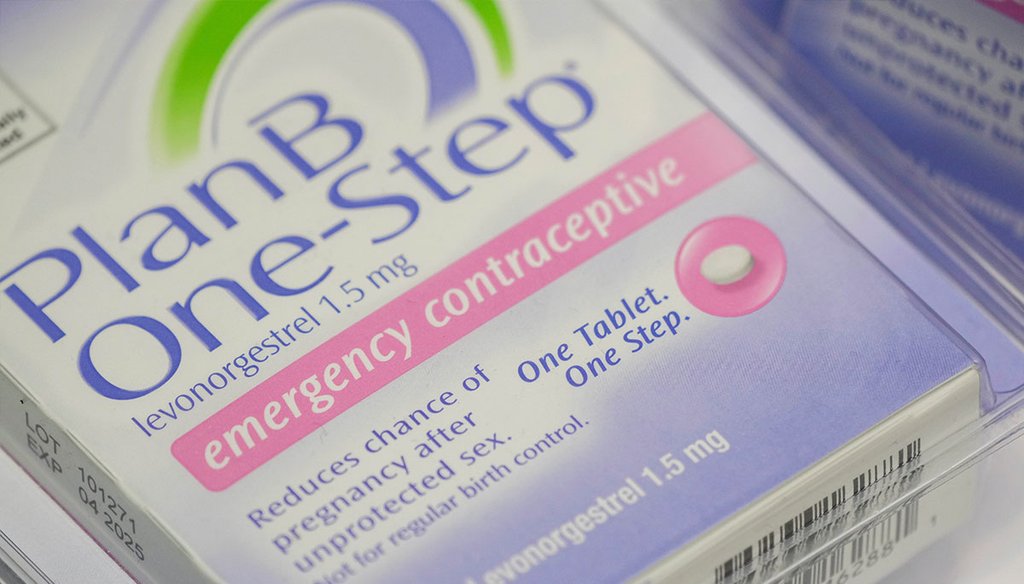 View of Plan B One-step birth control in New York City, USA on June 28, 2022. (Photo by John Nacion/AP)