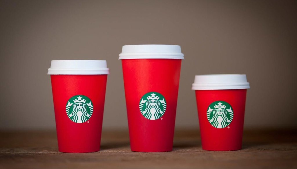 An evangelical activist decried the lack of the word Christmas on this year's holiday cups at Starbucks. (Starbucks)