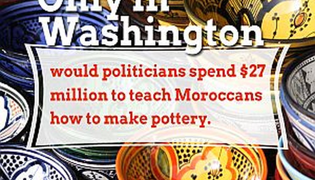 Former Georgia Secretary of State and U.S. Senate candidate Karen Handel has started an “Only in Washington” website highlighting government waste. Handel posted this item on Aug. 7, 2013. 
