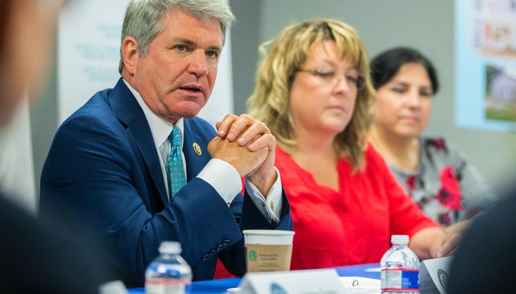 U.S. Rep. Michael McCaul speaks at a roundtable discussion in Austin in August 2019 (RICARDO B. BRAZZIELL/AMERICAN-STATESMAN)