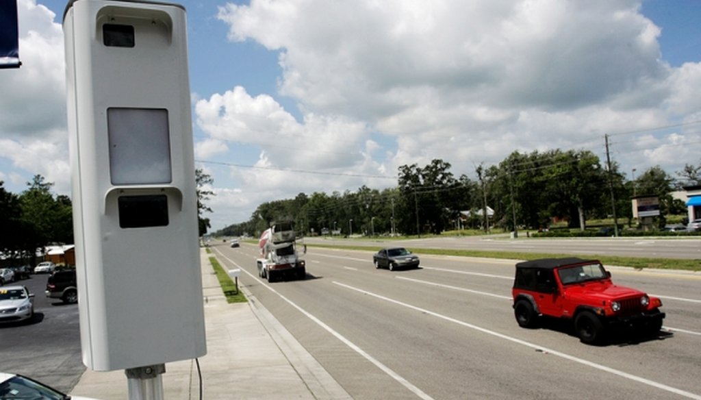 A red-light traffic camera on U.S. 41 in Brooksville, Fla., on May 17, 2012. (Octavio Jones/Tampa Bay Times)