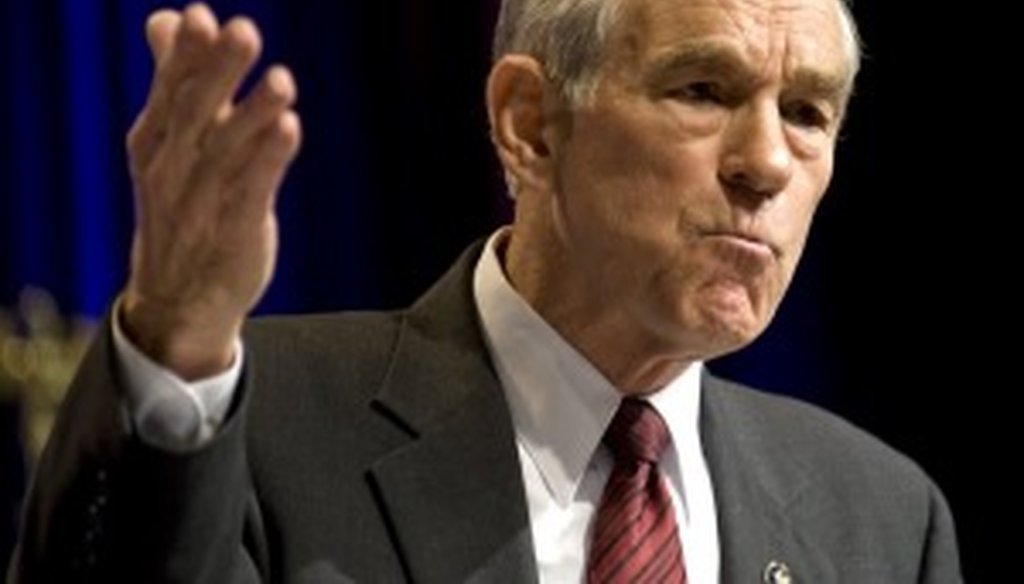 U.S. Rep. Ron Paul, R-Lake Jackson, talked about monetary policy on Comedy Central on Jan. 4.