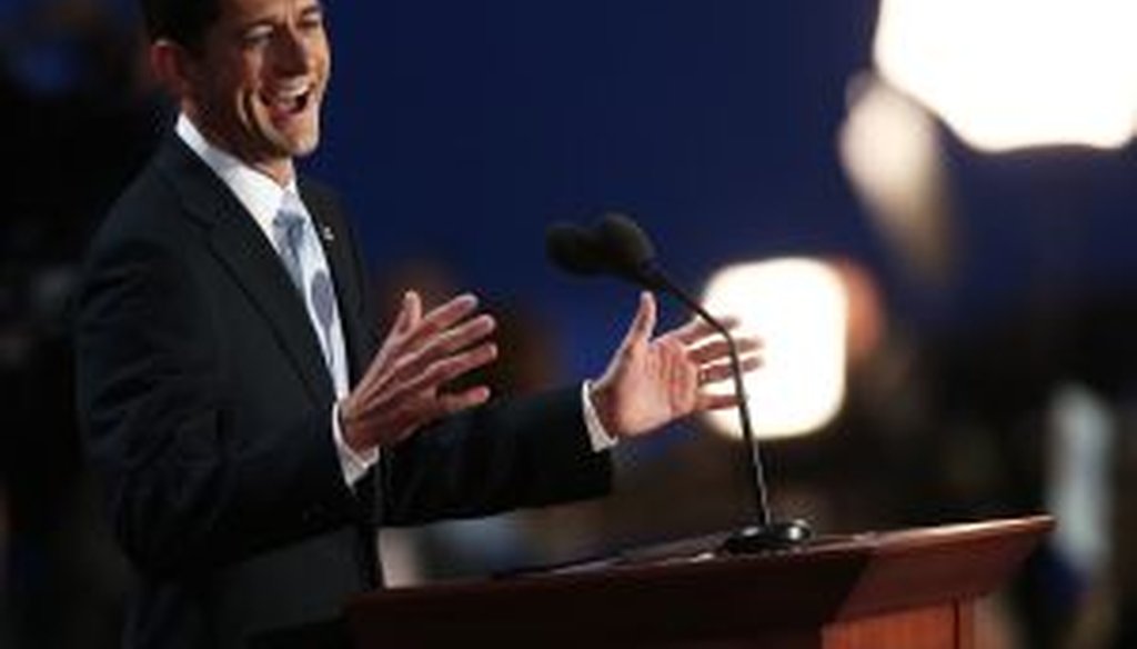 Republican vice presidential nominee articulated pointed criticisms of President Obama at the Republican National Convention.