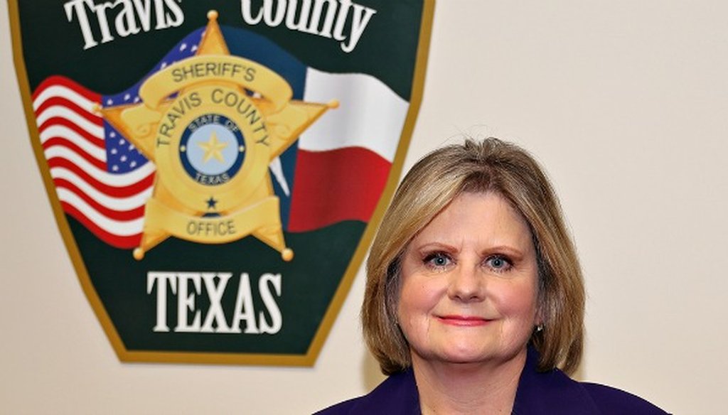 Travis County Sheriff Sally Hernandez wrote that sanctuary-labeled cities have less crime than other cities. We found this claim Half True (Austin American-Statesman photo).