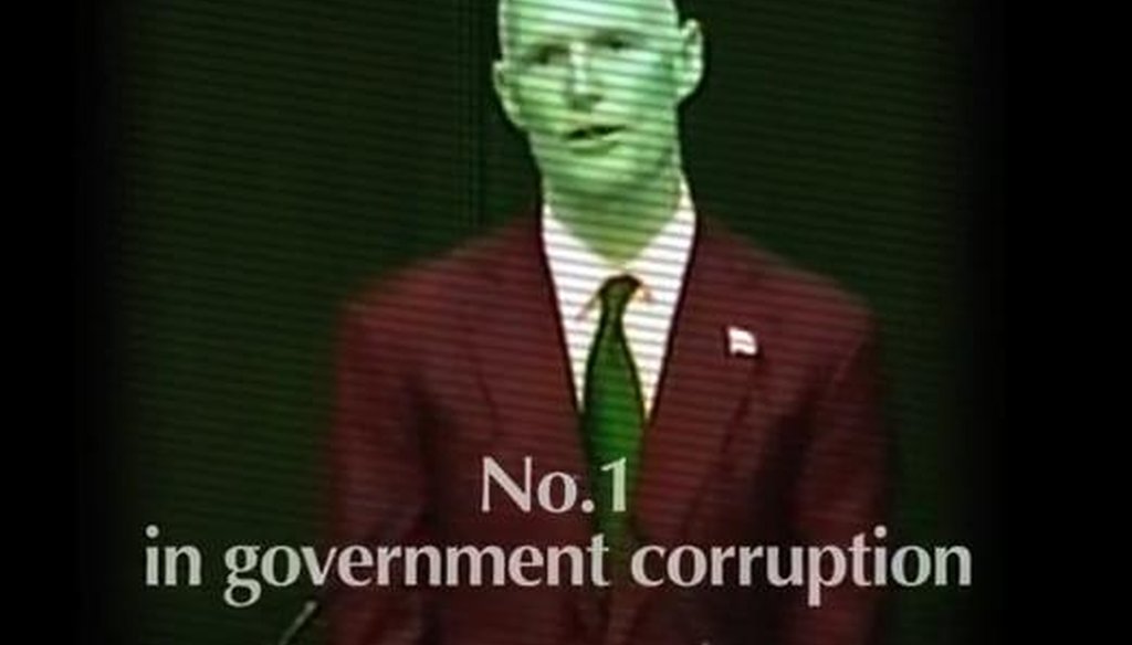A Web video by the Florida Democratic Party links a corruption study with Gov. Rick Scott.
