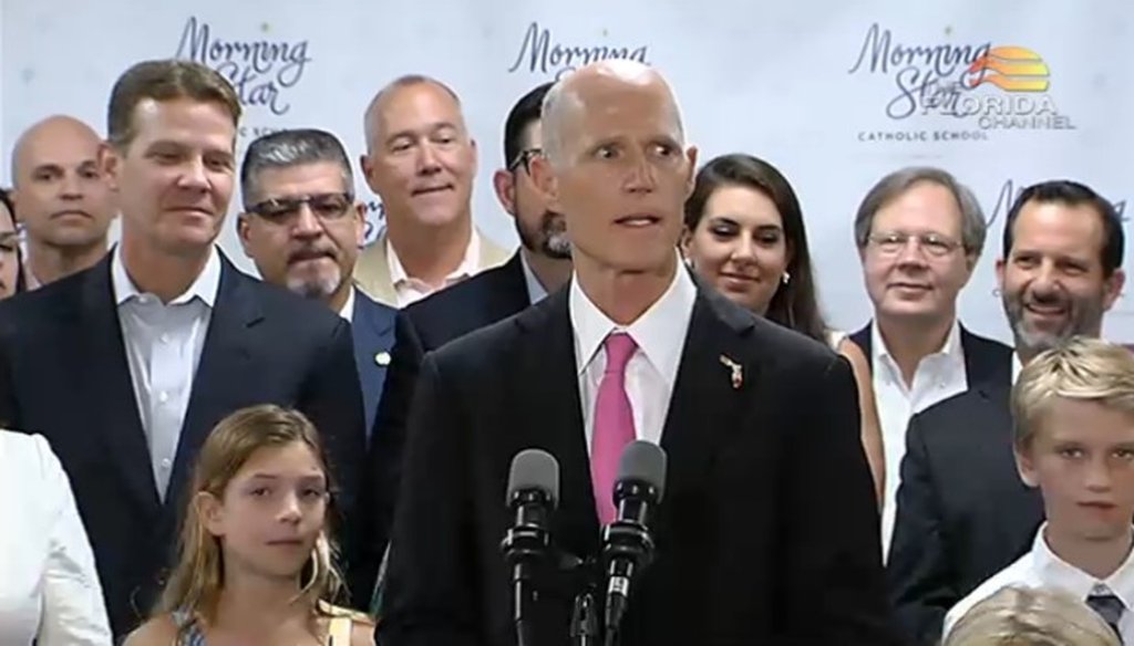Gov. Rick Scott appeared in Orlando to sign HB 7069 on June 15, 2017. (Florida Channel)