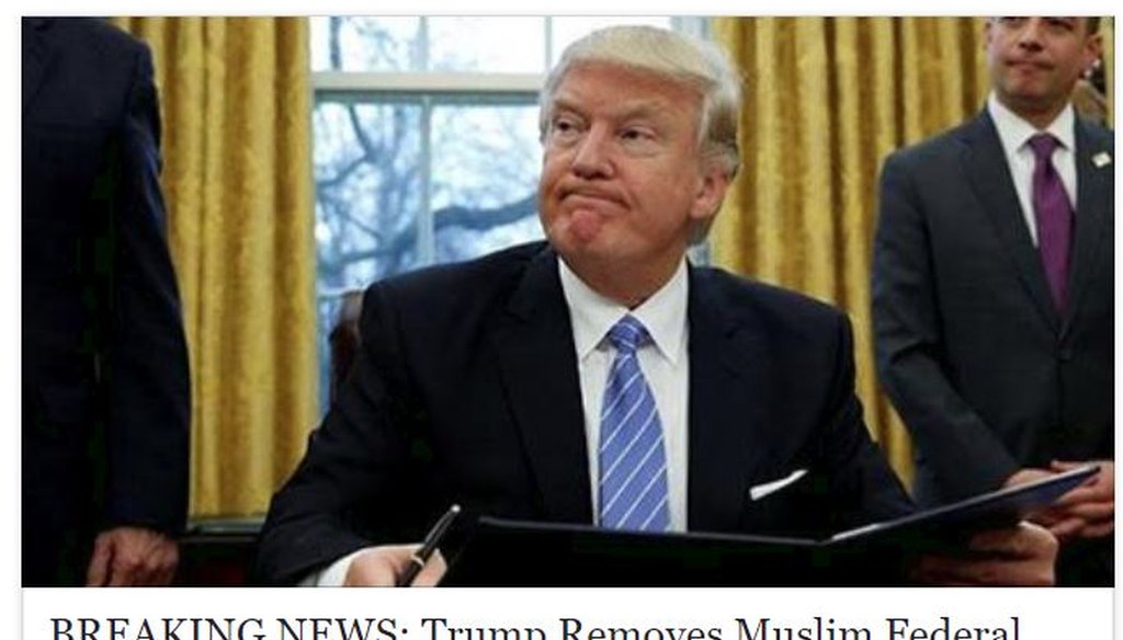 PolitiFact | Sid Miller admits to posting false account of Donald Trump  removing Muslim judge