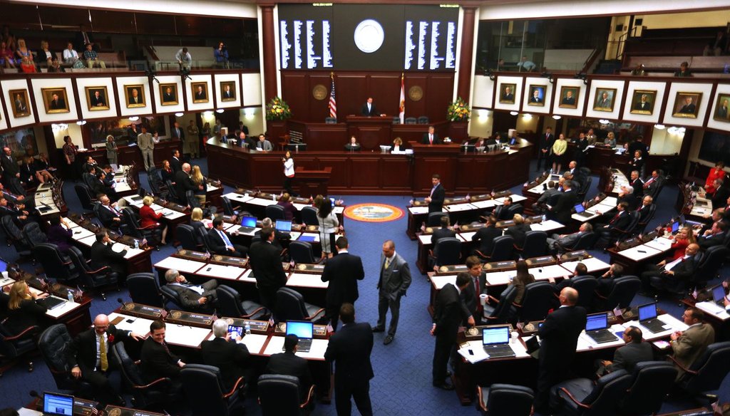 From 2014, members of the Florida House were in session during the first day of the Florida Legislative session in Tallahassee. (Tampa Bay Times photo)