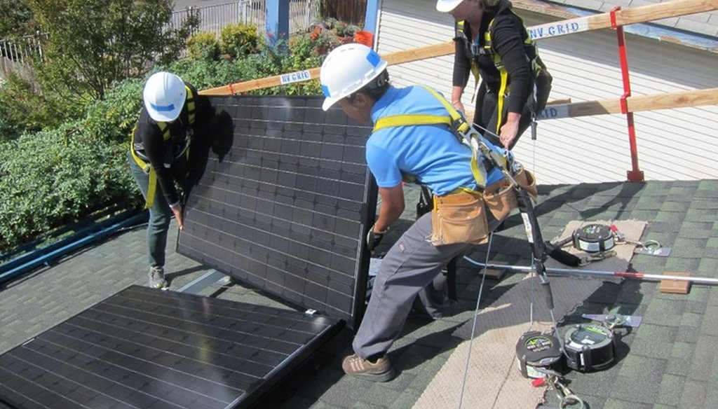 State officials claim California is home to more than 500,000 clean energy jobs, including many in the solar industry.