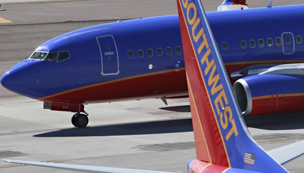 Southwest Airlines jets at Sky Harbor International Airport in Phoenix in 2010. (AP)