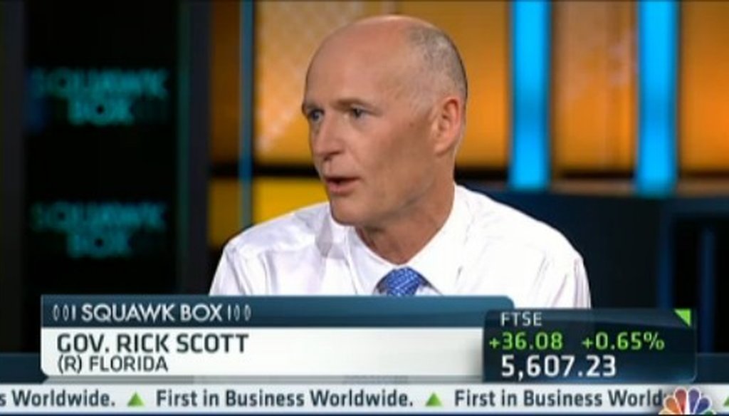 Gov. Rick Scott discusses the proposed Medicaid expansion July 2, 2012, on CNBC's "Squawk Box."