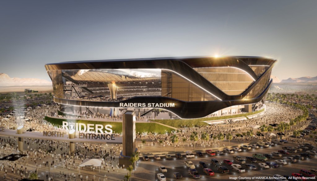 Rendering of proposed Las Vegas stadium that would host an NFL team