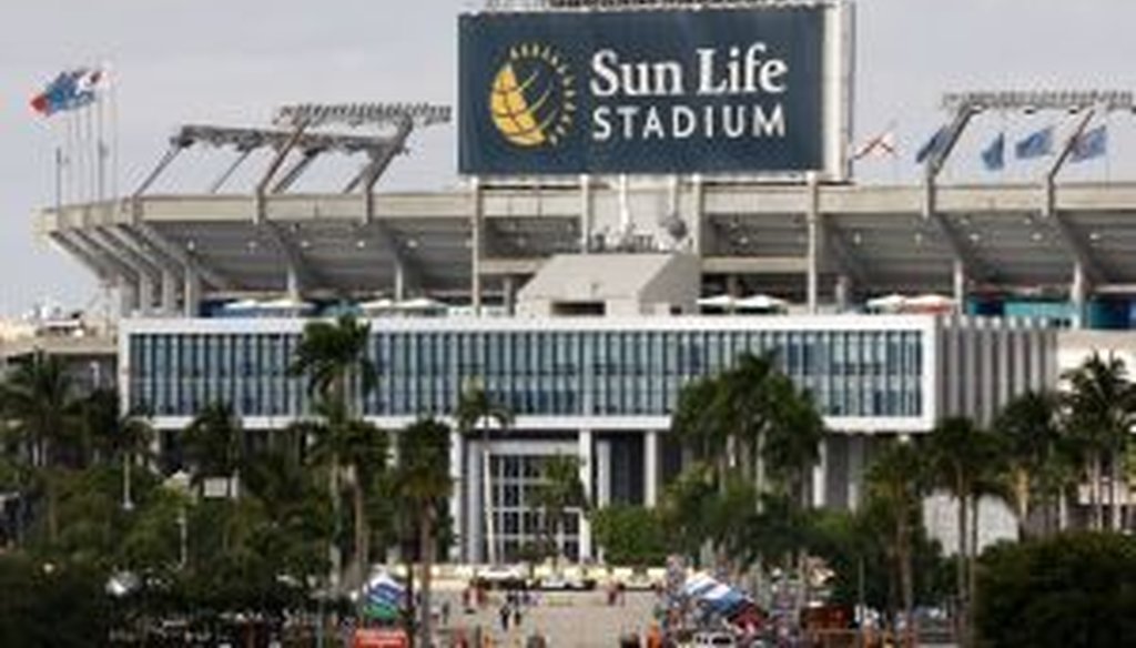 The Dolphins want a major renovation for Sun Life Stadium.