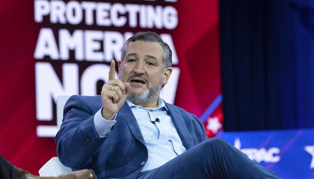 Sen. Ted Cruz, R-Texas, speaks March 2, 2023, during the Conservative Political Action Conference, CPAC 2023, at the National Harbor, in Oxon Hill, Md. (AP)