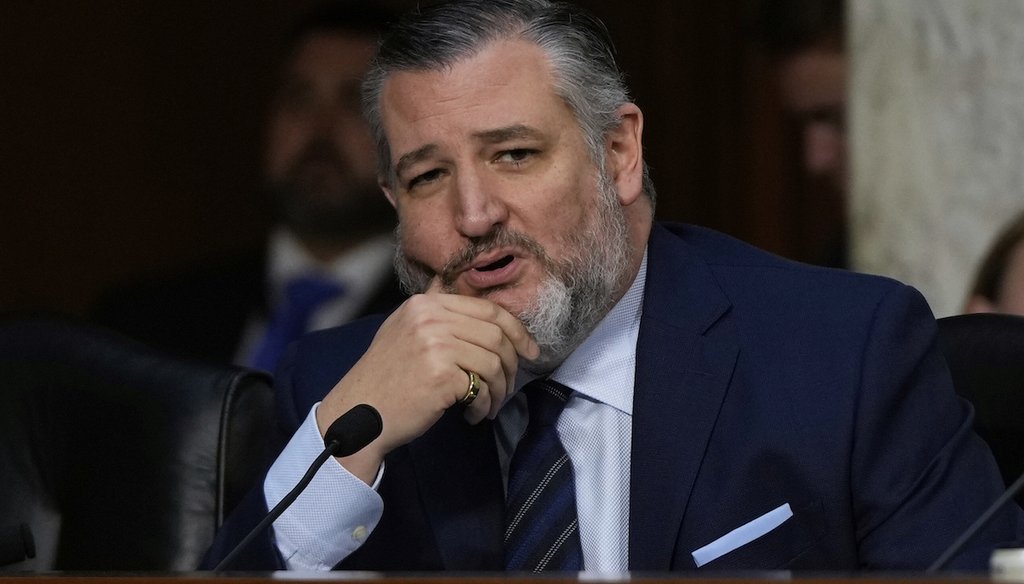 Sen. Ted Cruz, R-Texas, speaks to FBI Director Kash Patel as he appears before the Senate Judiciary Committee for his first oversight hearing, Tuesday, Sept. 16, 2025, at the Capitol in Washington. (AP)