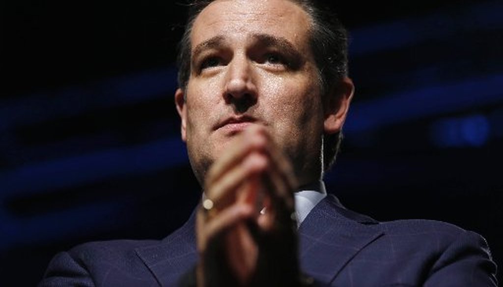One analyst says we blew a recent fact check of Sen. Ted Cruz, the Texas presidential hopeful (Associated Press photo).