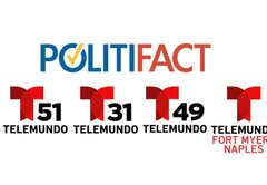 Ve los reportes de PolitiFact en Español en estaciones de Telemundo en Florida