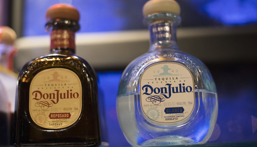 Bottles of Don Julio tequila. (AP)