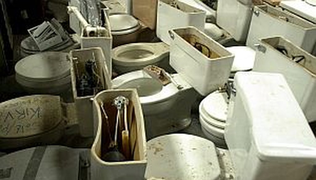 Last week, a claim about replacing old toilets with low-flow ones overflowed with optimism.