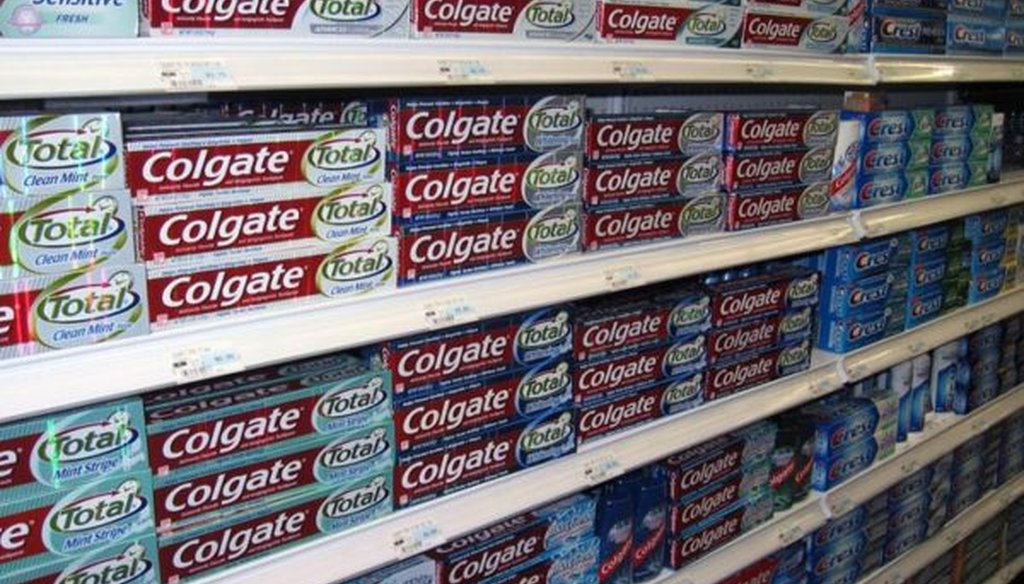 PolitiFact Story falsely suggests a Colgate toothpaste banned by FDA
