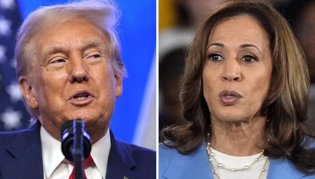 PolitiFact Live Factchecking Kamala Harris and Donald Trump’s first