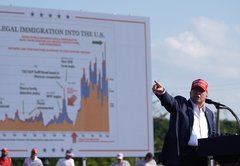 Donald Trump credited this immigration graphic with saving his life. What did it show?