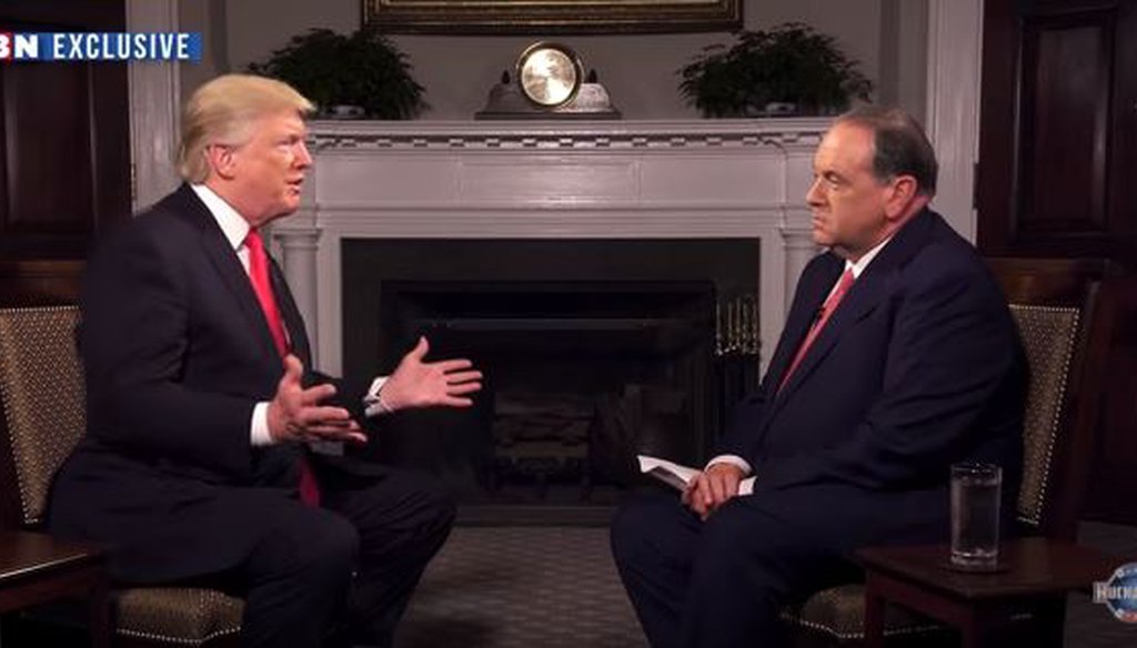 PolitiFact | Donald Trump's interview with Mike Huckabee, fact-checked