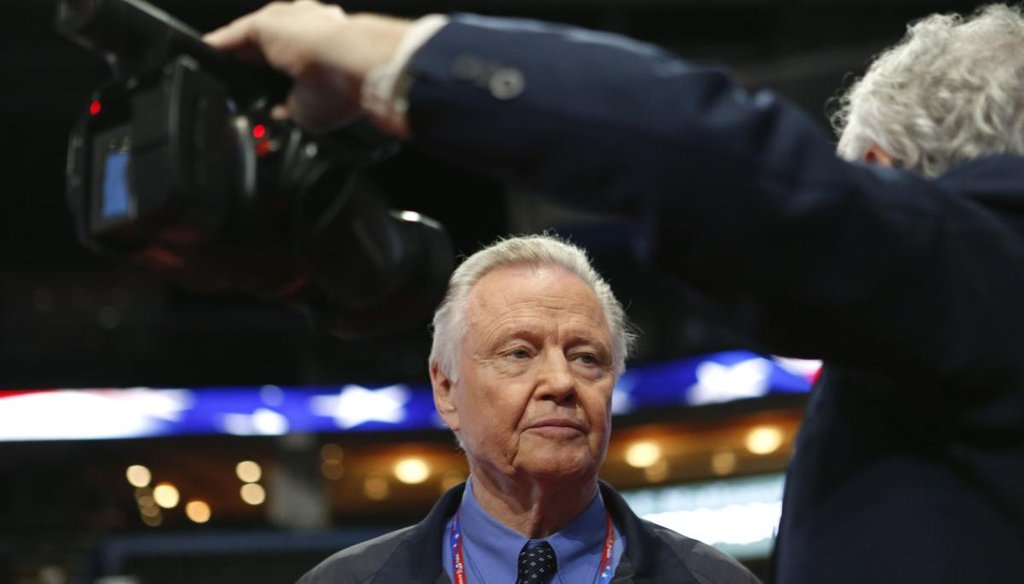 Actor Jon Voight is interviewed at the the Republican National Convention on Aug. 29, 2012, in Tampa. (Edmund D. Fountain, Times)