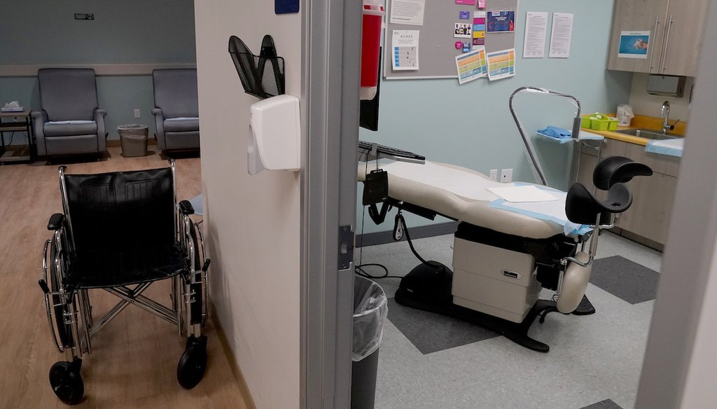 An unoccupied recovery area, left, and an abortion procedure room are seen at a Planned Parenthood Arizona facility in Tempe, Ariz., on June 30, 2022. (AP)